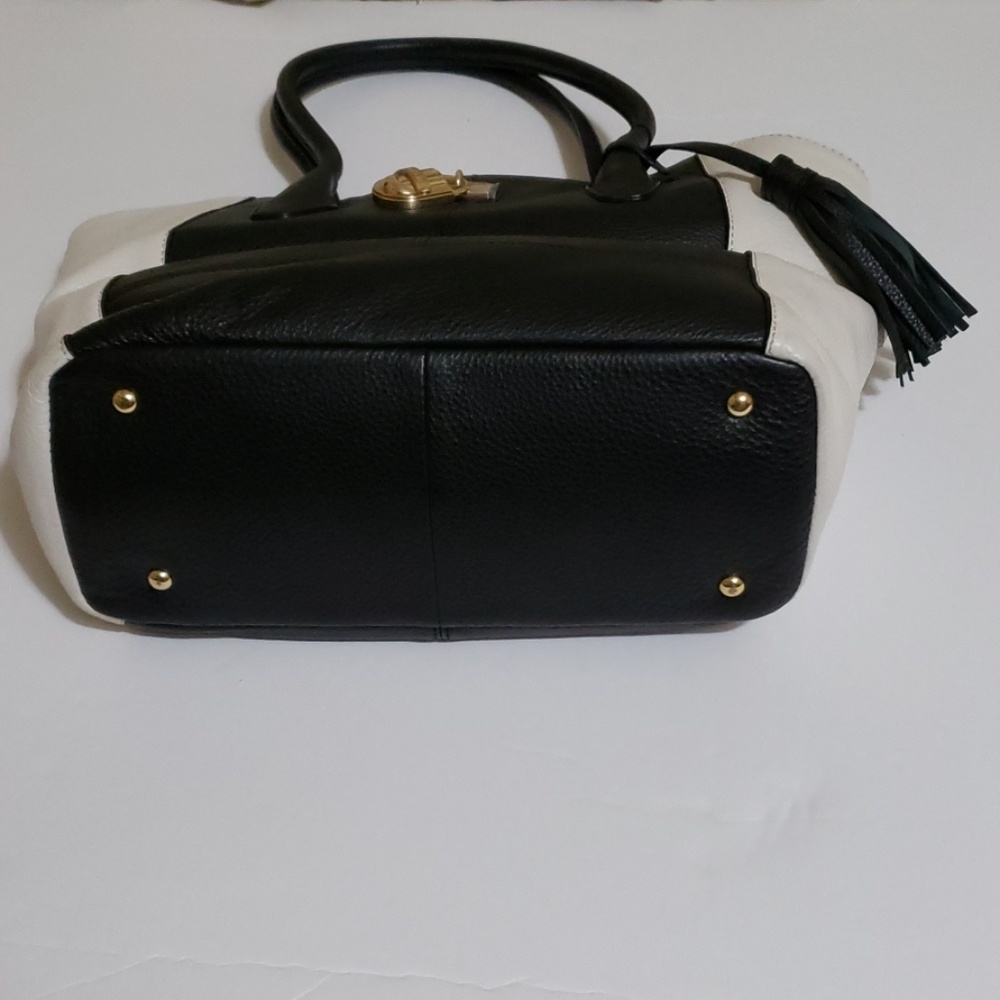 Calvin Klein Leather Handbags Blk/Wht/Red - Picture 6 of 7